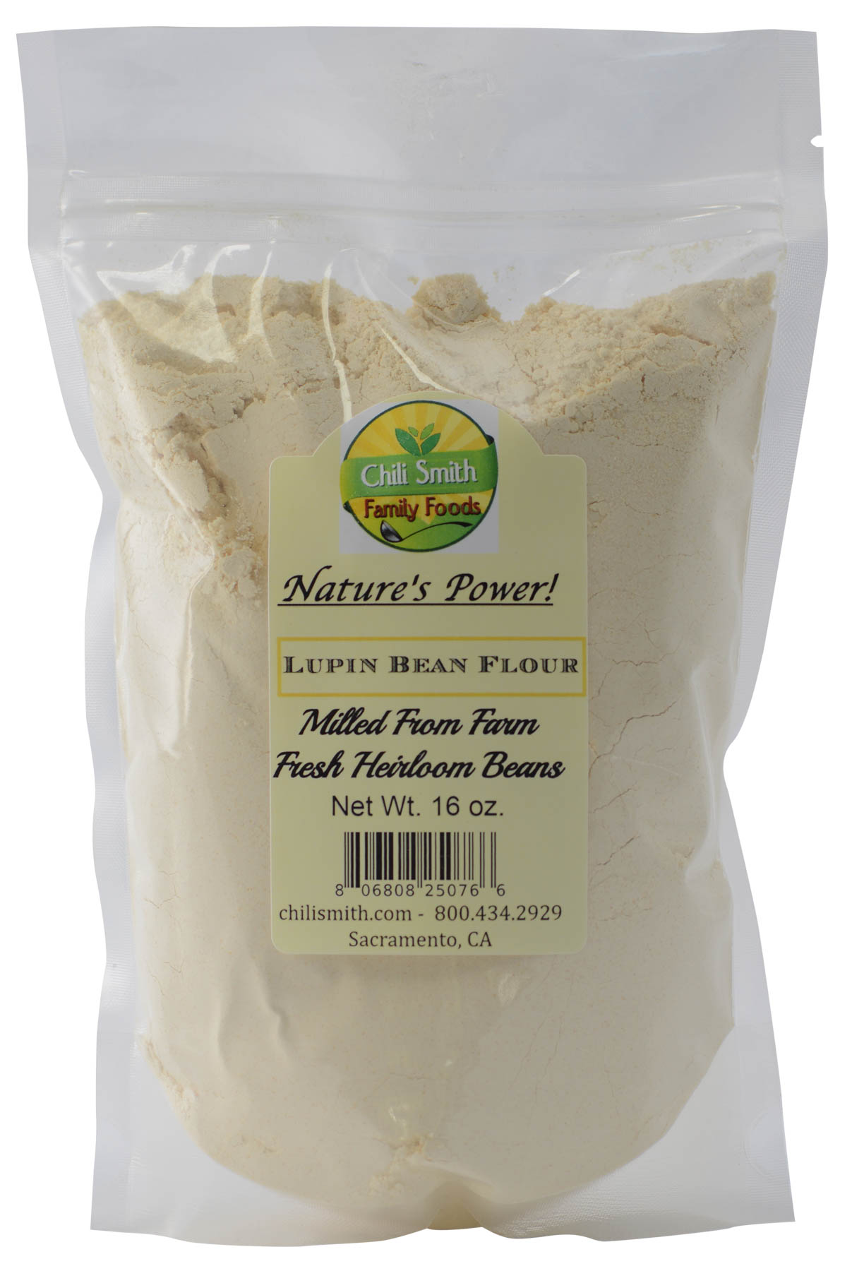 Lupin Bean Flour 1 Pound Chili Smith Family Foods
