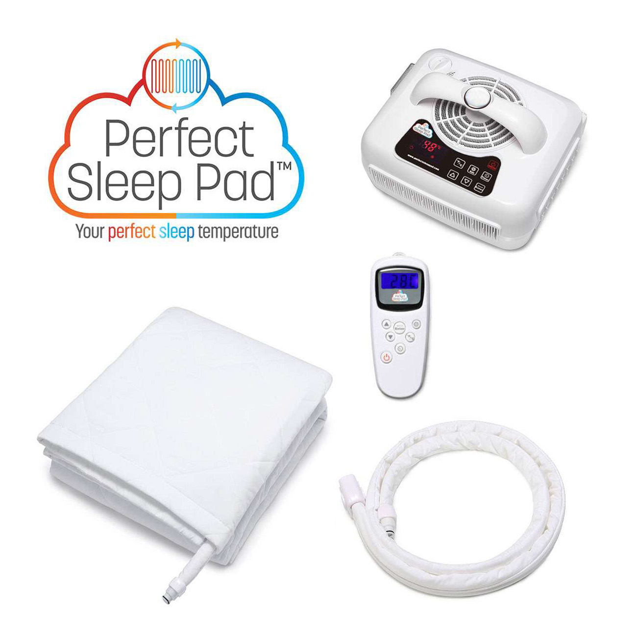 Perfect Sleep Pad Cooling/Heating Water Activated Mattress Pad (Twin