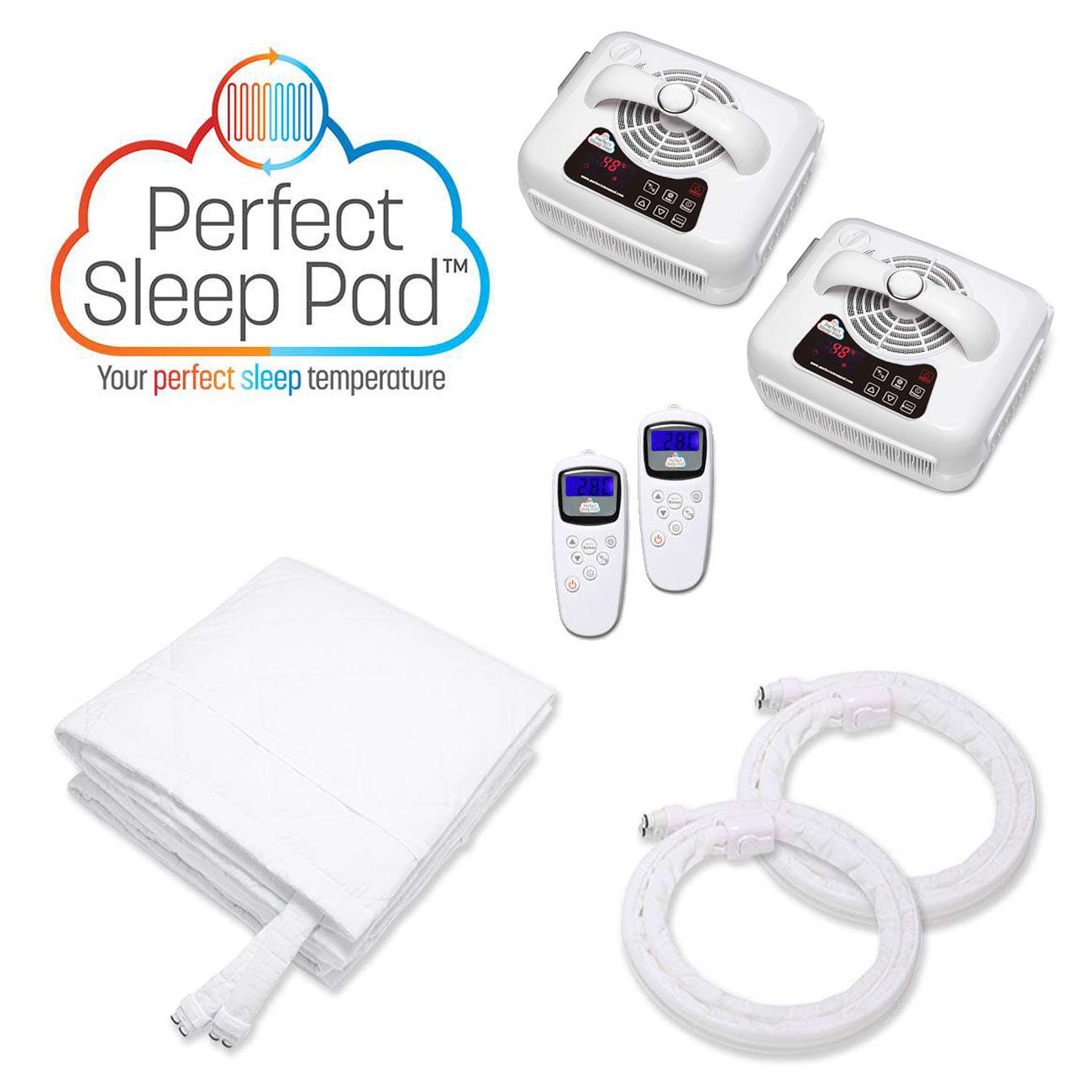 Perfect Sleep Pad Cooling/Heating Water Activated Mattress Pad (Queen