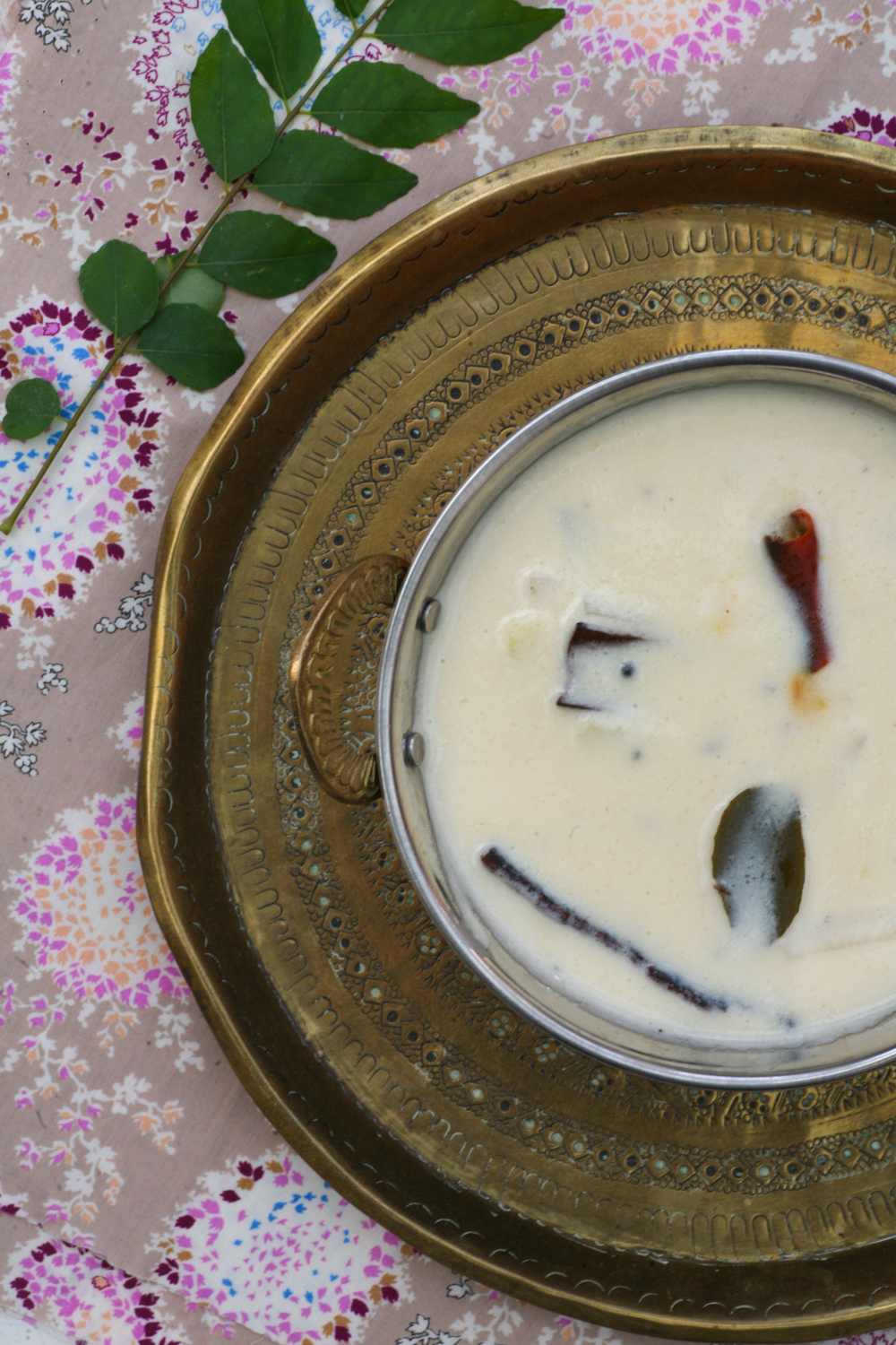 Gujarati Kadhi a delicately spiced yogurt soup