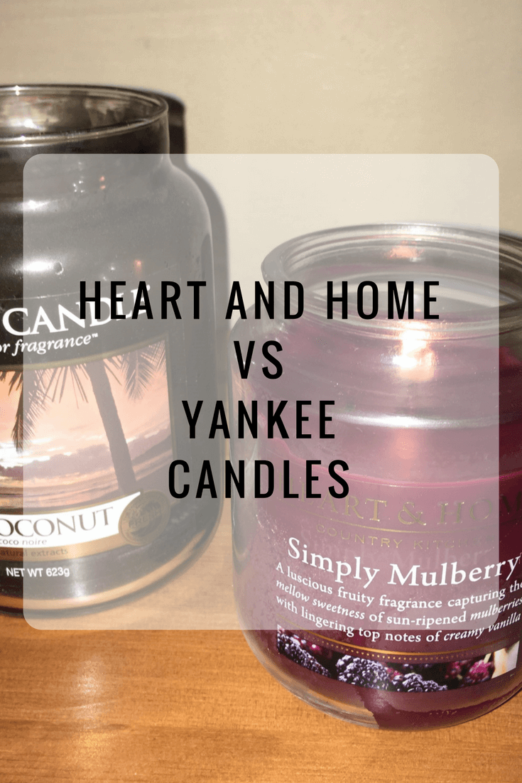 Heart and Home candle Vs Yankee candle Chilling with Lucas