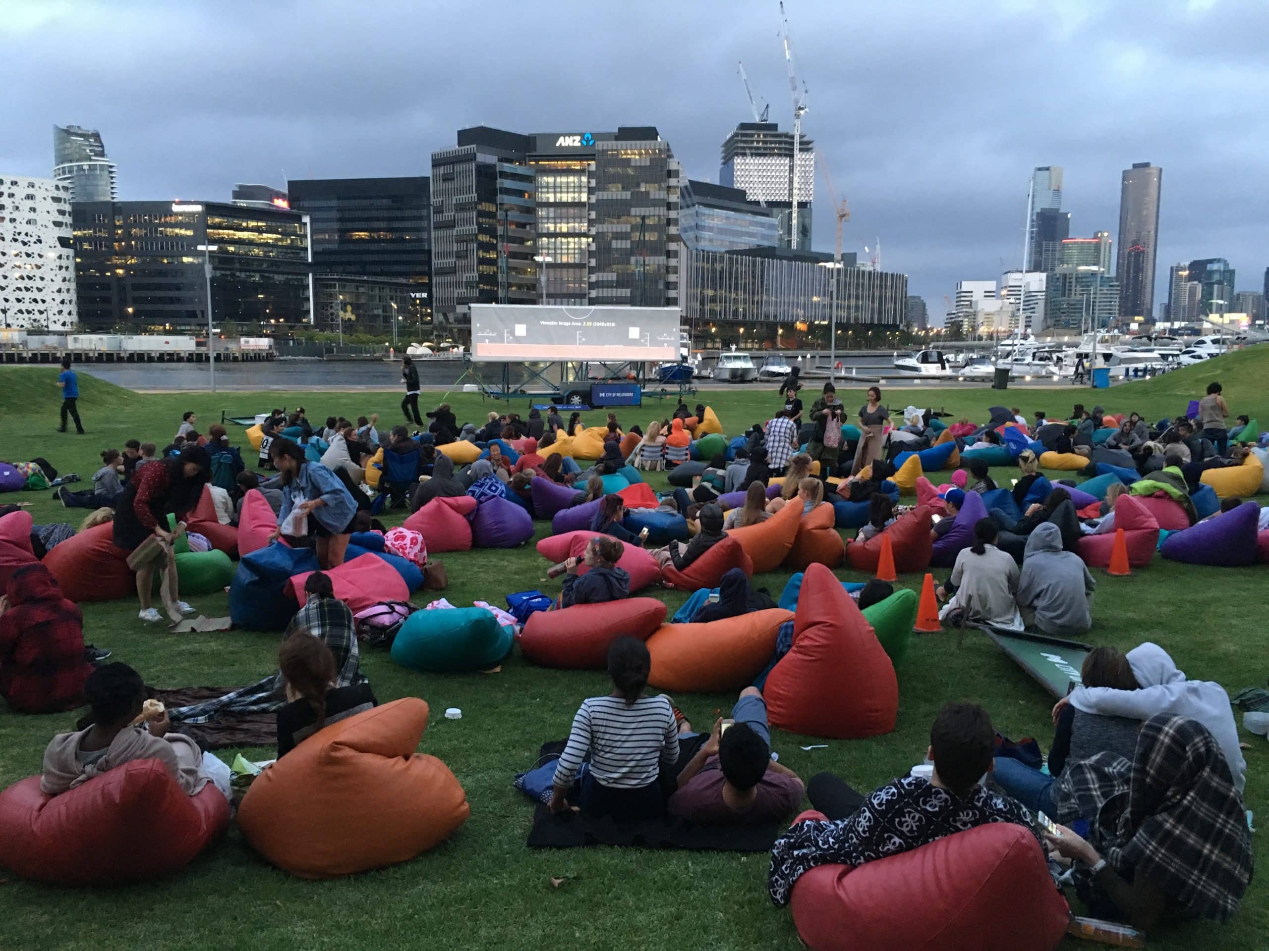 bean bag hire movie night Chillizone Event Hire