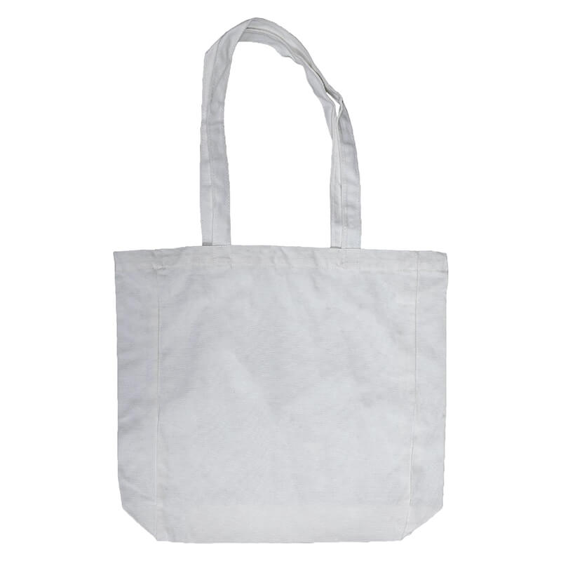 White Lightweight Flat Bottom Totebag ChillTee Custom Printing