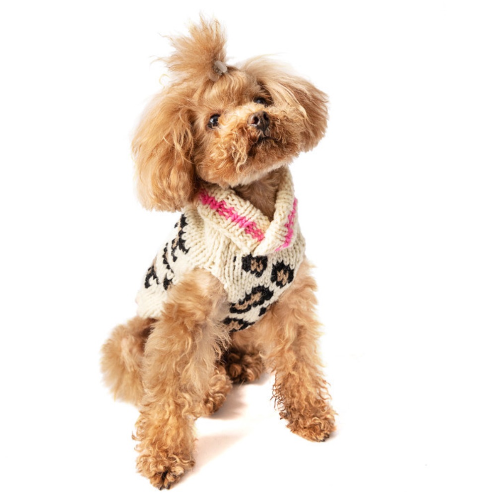 Leopard Print Dog Sweater — Chilly Dog