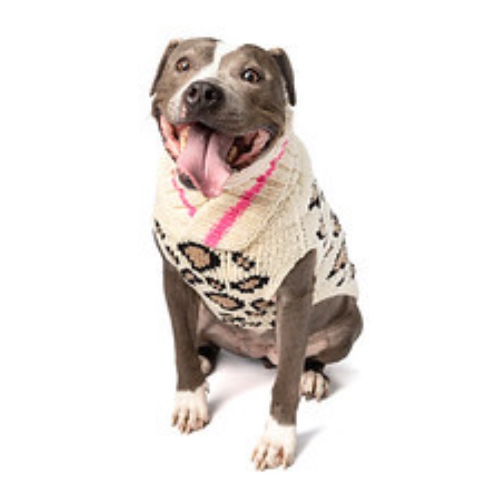 Leopard Print Dog Sweater — Chilly Dog