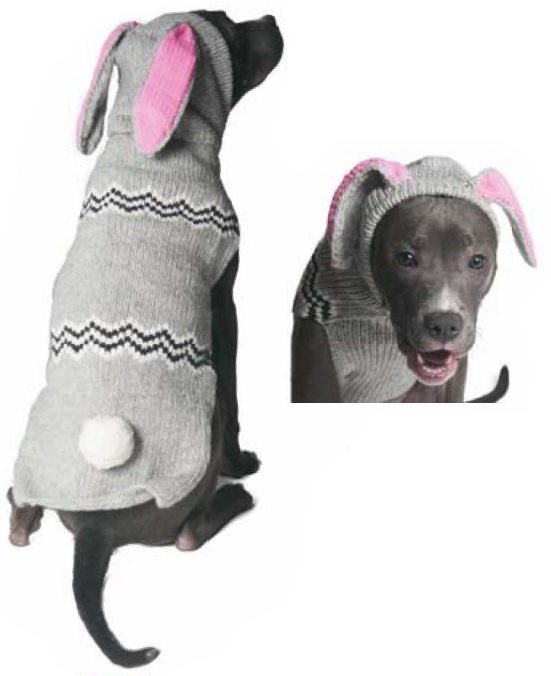 Bunny Hoodie Dog Sweater Chilly Dog Sweaters