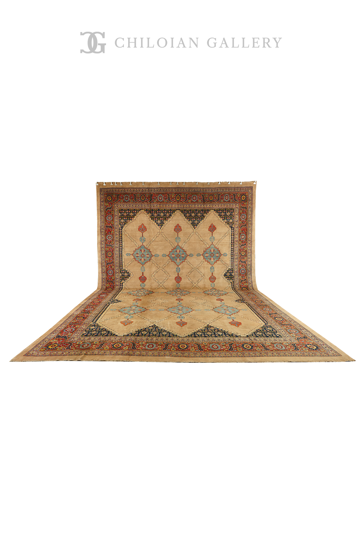 1189 Tabriz Hadji Jalili Carpet Chiloian Gallery Antique Rugs and