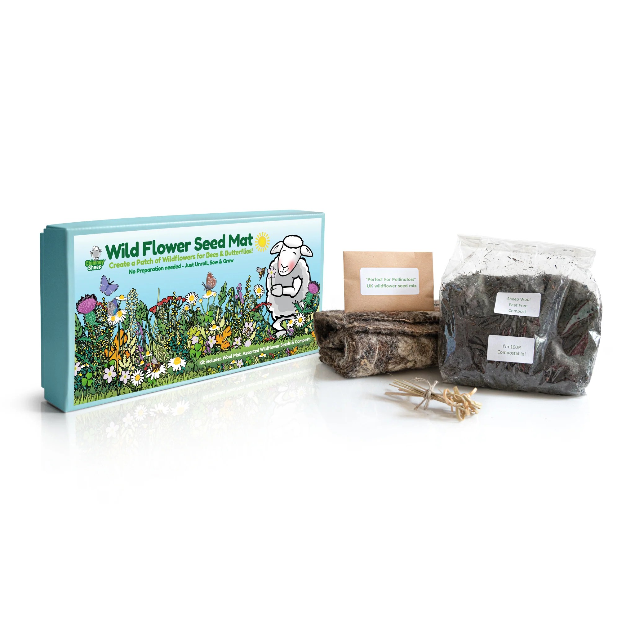 Wildflower Seed Mat Kit Chimney Sheep