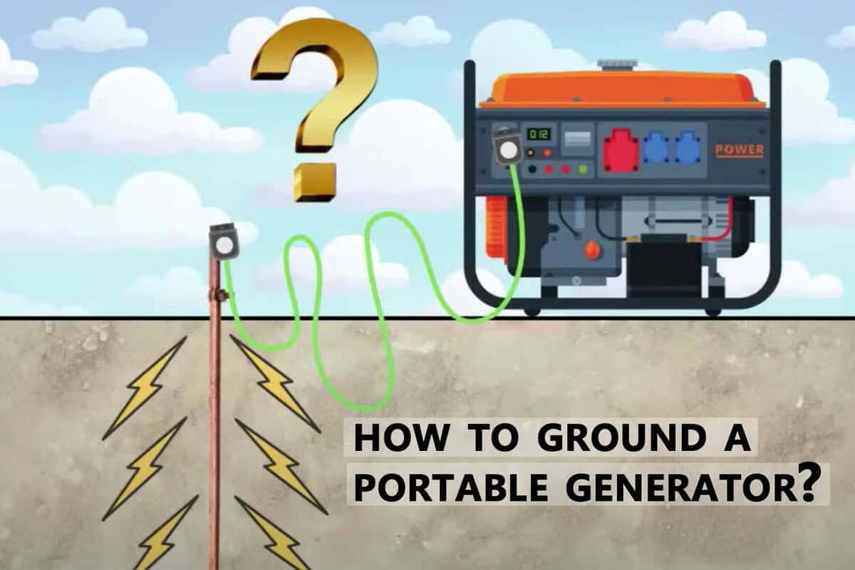 how to ground a portable generator? BISON