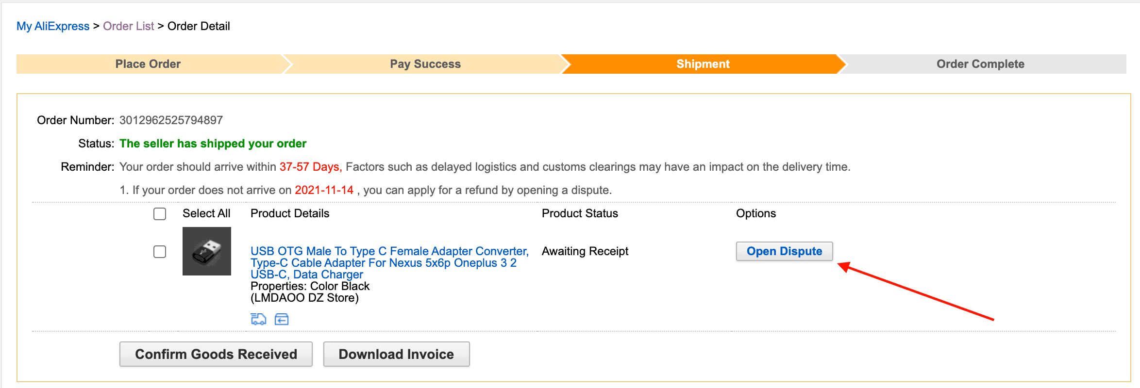 AliExpress dispute 7 steps how to open a dispute