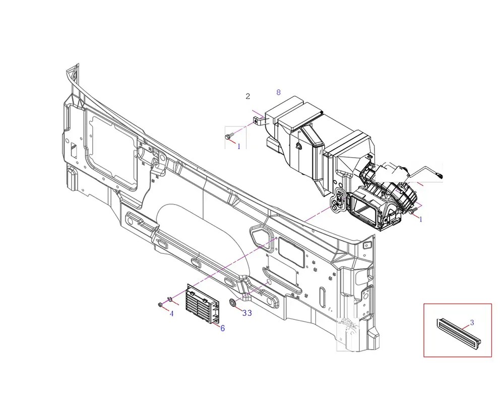 Body Air Conditioning Equipment Module (Automatic Air Conditioning)(FAW J5 Truck Parts)100