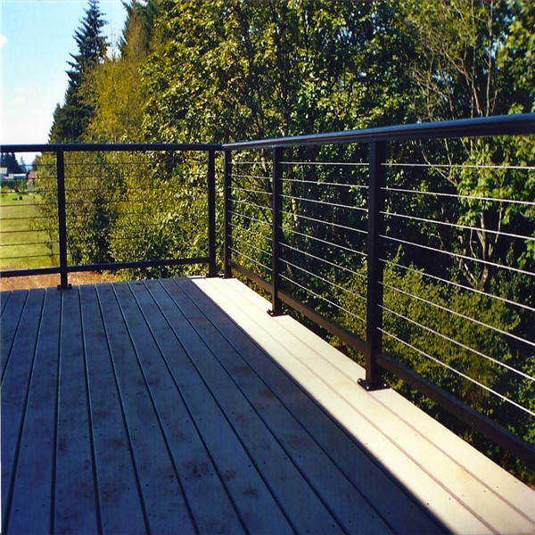 Outdoor Easy Install Design For Steel Wire Railing
