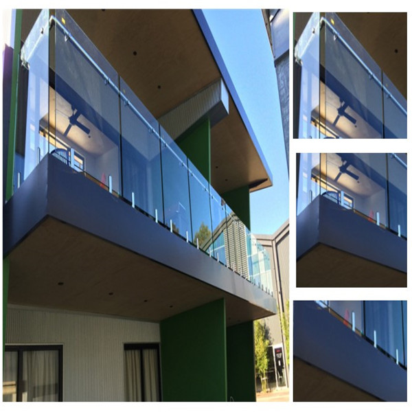 Stainless Steel Spigot Glass Railing Frameless Glass Balcony Railing Design