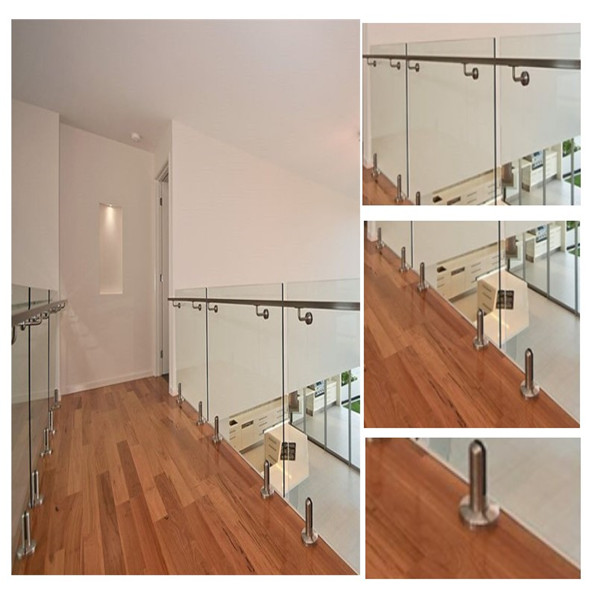 Modern Spigot Glass Railing With Stainless Steel Grade 304/316 Spigot
