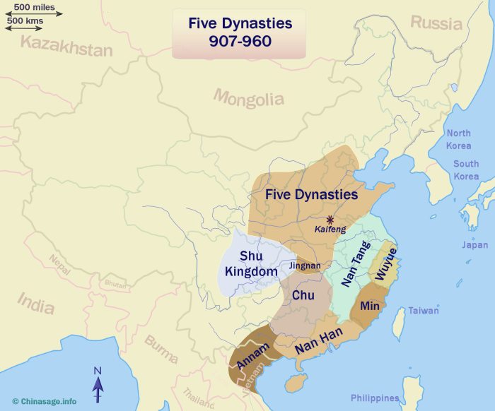 Five dynasties and Ten kingdoms China 907 960