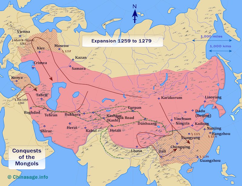 The Mongol Conquests of Asia and Europe