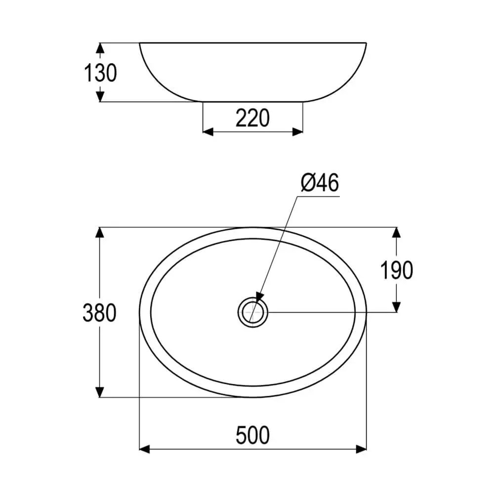 Table Top Bathroom Sink Bluestone Sink MS0013