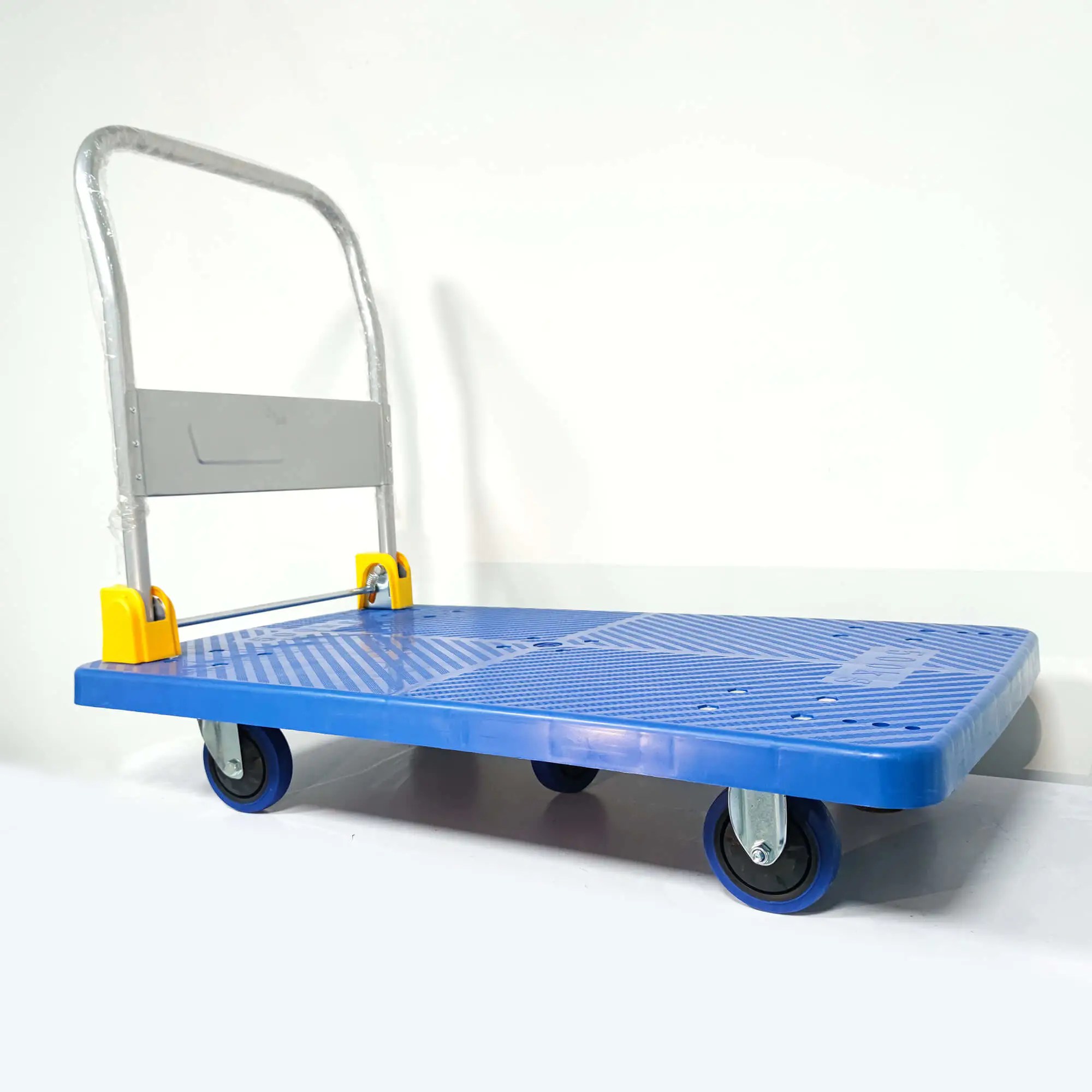China Heavy Duty Platform Trolley 300kg Wholesale Mracking