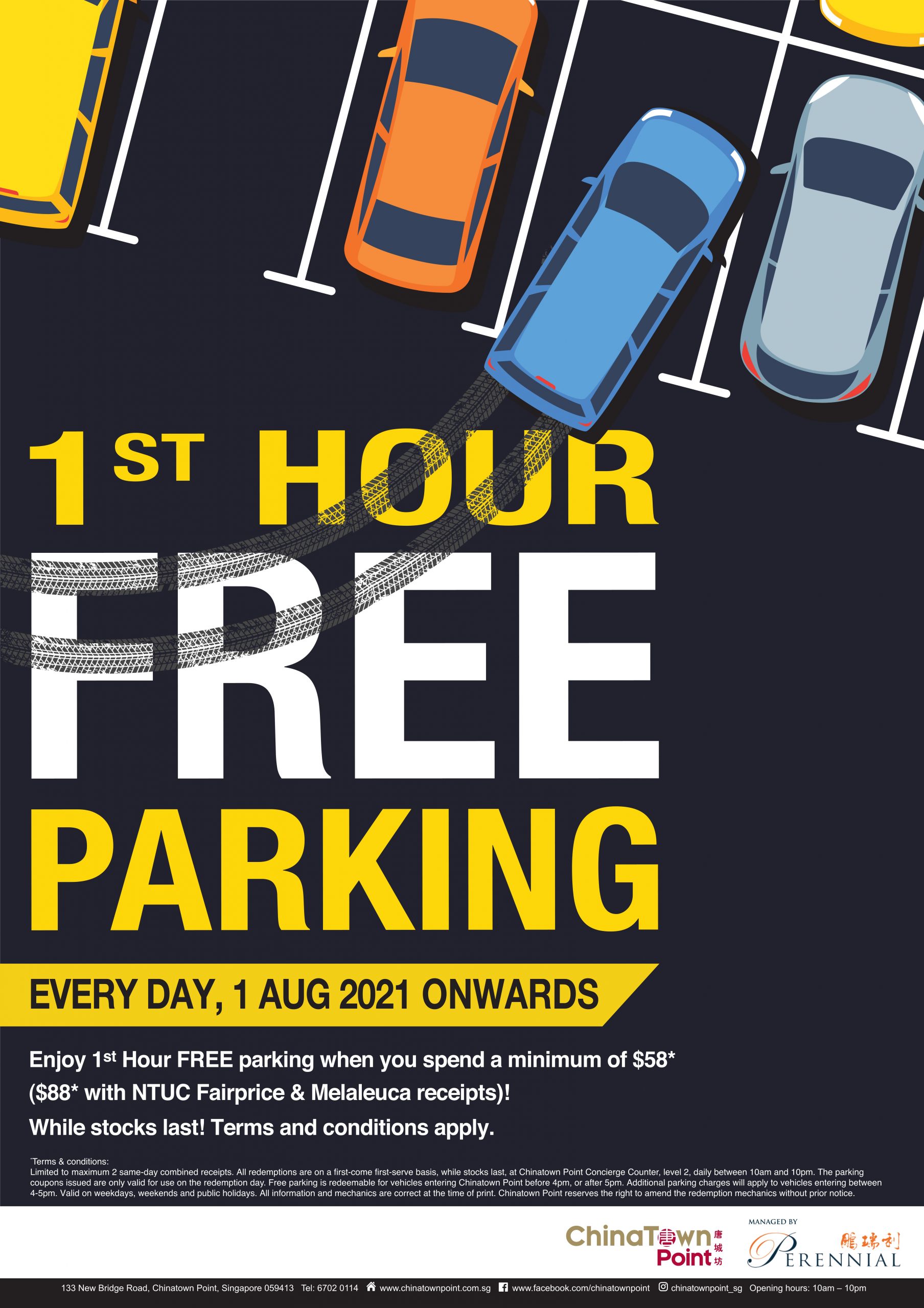 FREE PARKING at Chinatown Point Chinatown Point