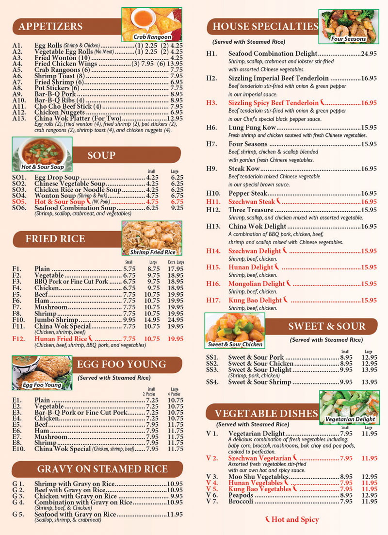China Wok Restaurant Chinese Cuisine