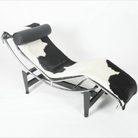 Le Corbusier LC4 Chaise Lounge Chair in Pony LeatherLC4 Chaise Lounge