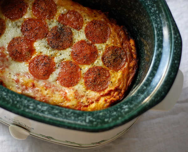 crock pot pizza ChinDeep