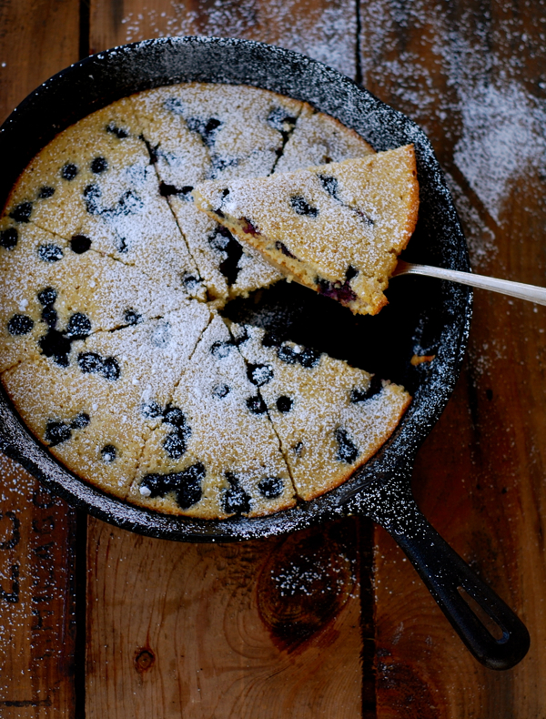 skilletbaked blueberry pancake ChinDeep
