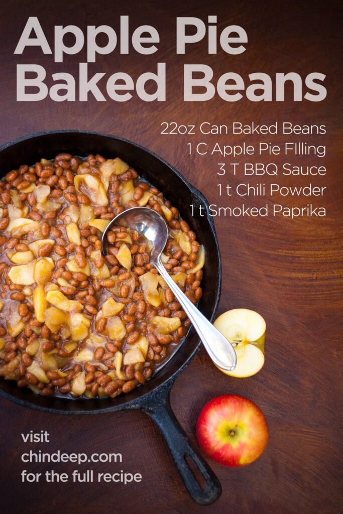 apple pie baked beans ChinDeep