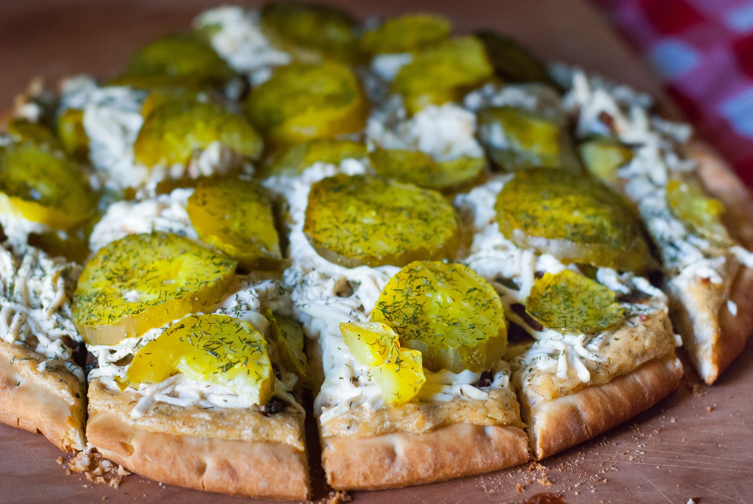 dill pickle pizza ChinDeep