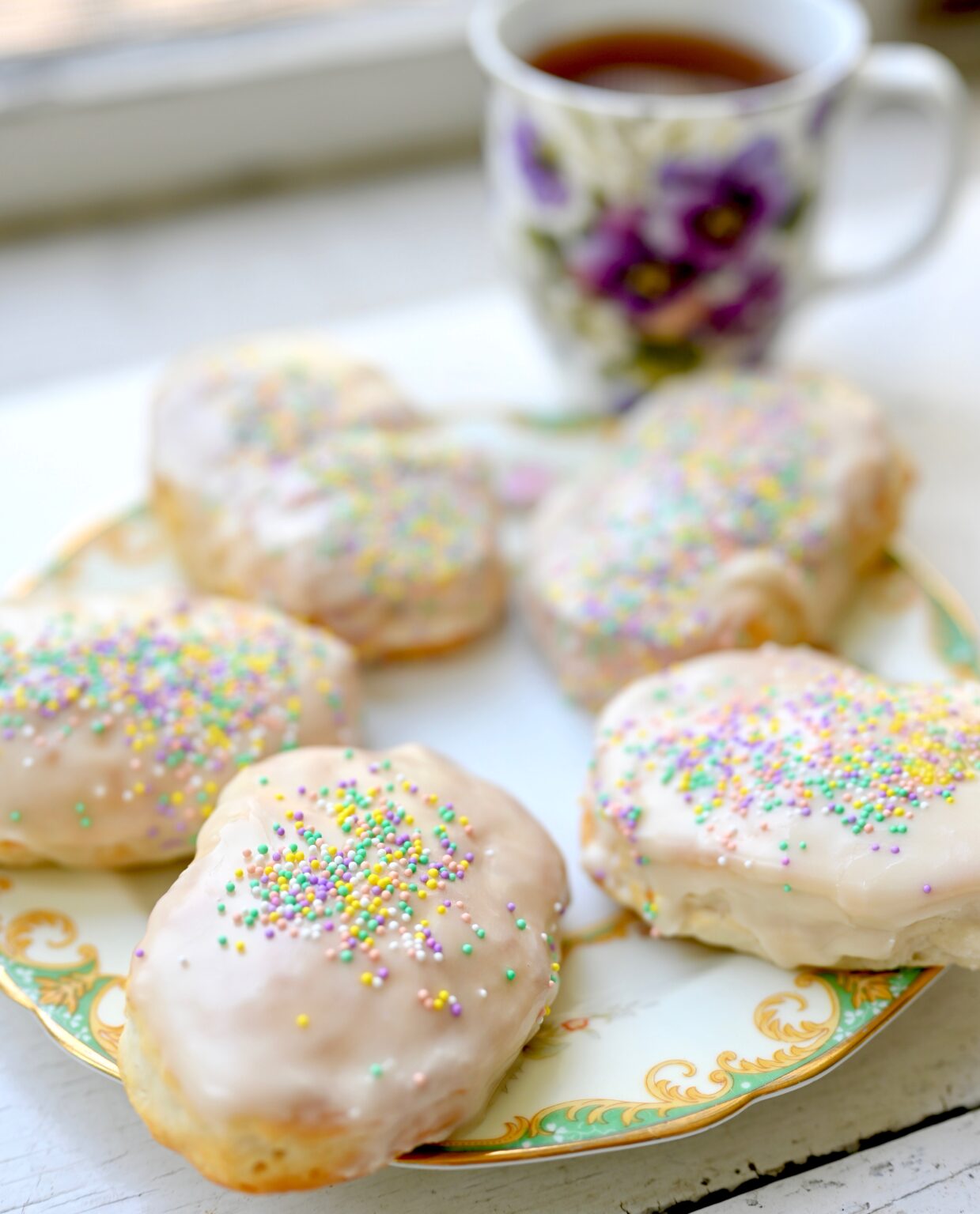air fryer maple bars {maple donuts} ChinDeep