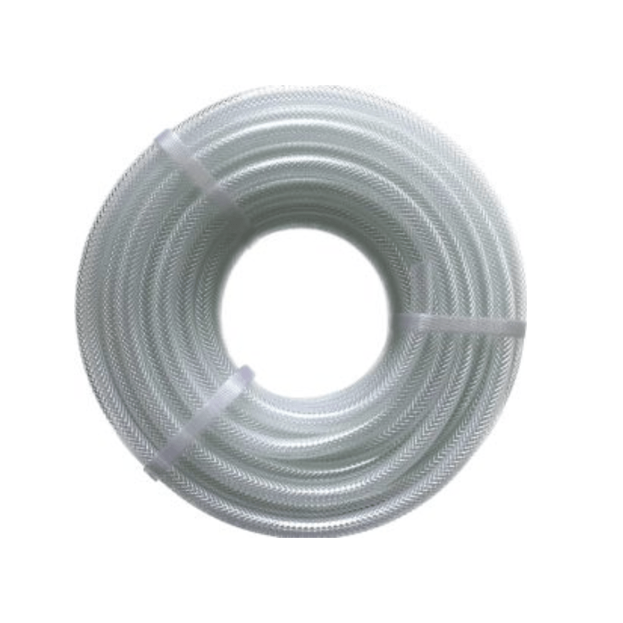 clear braided pvc hose with ctystal