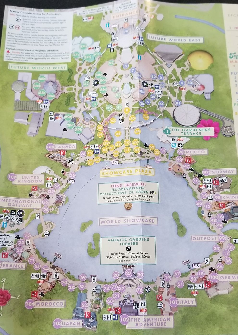 2023 epcot flower and garden festival map 2019 EPCOT International Flower And Garden Festival Park Maps