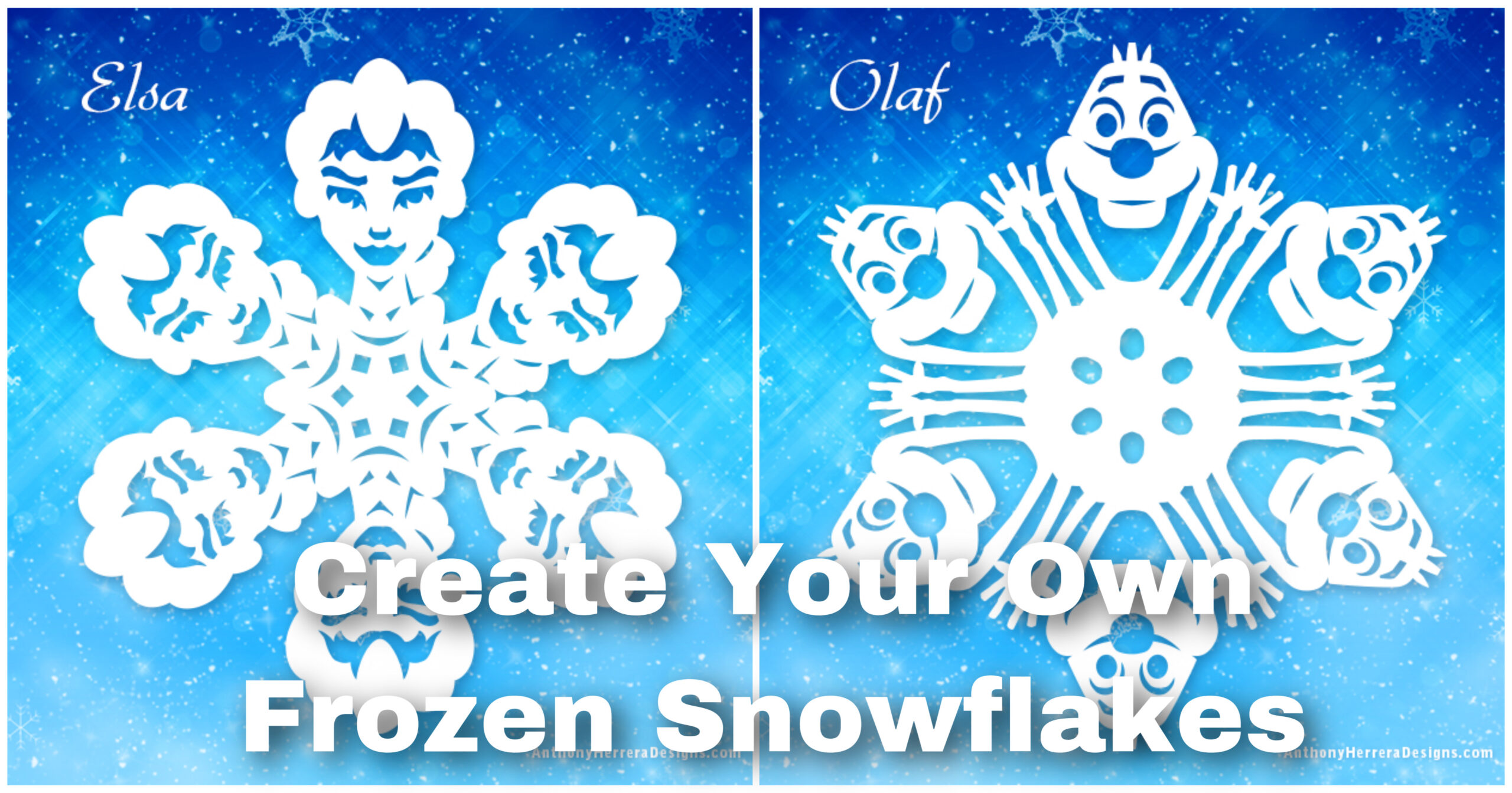Frozen Snowflake Template