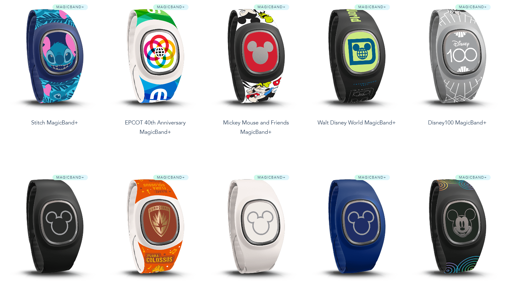 New Disney100 and More Magicband+ Designs Now Available Online | Chip