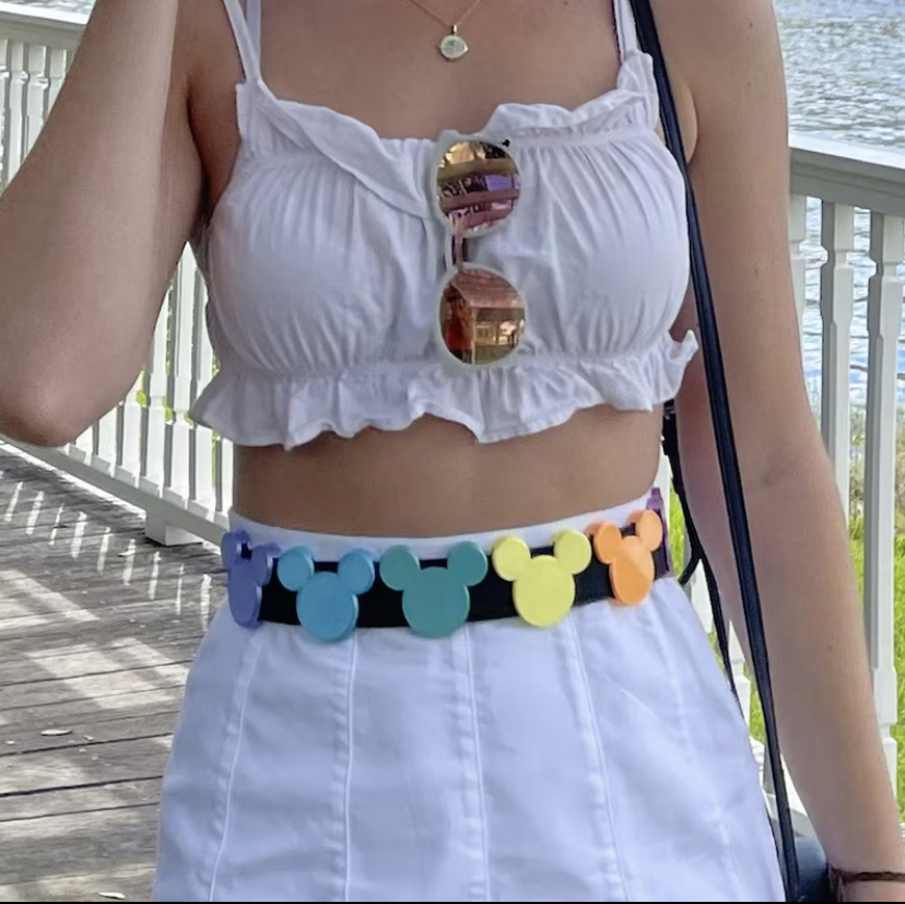 Mickey Mouse Belt And Bag Charm