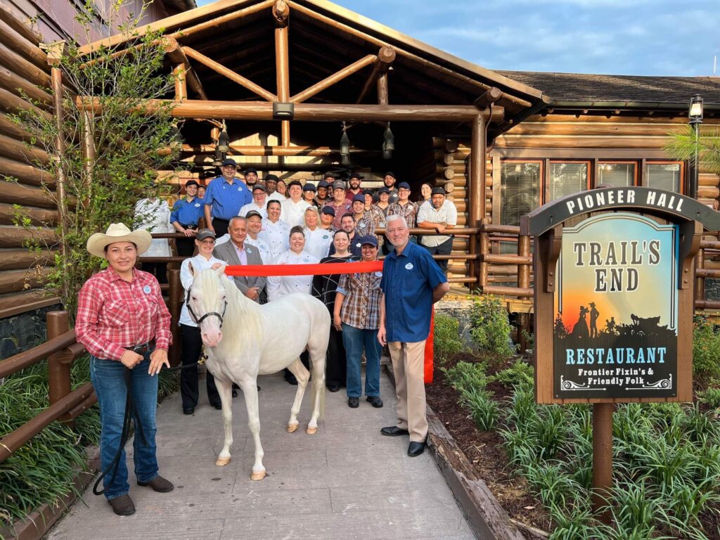 Cast Members Celebrate the Reopening of Trail’s End Restaurant and