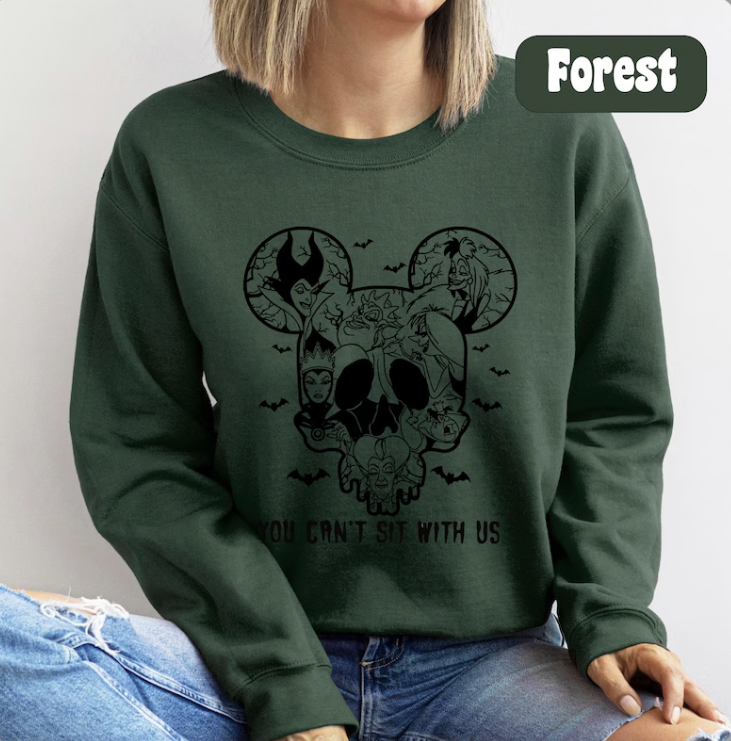 You Can't Sit With Us Disney Villains Shirt For This Fall Season! Disney Villains Shirt