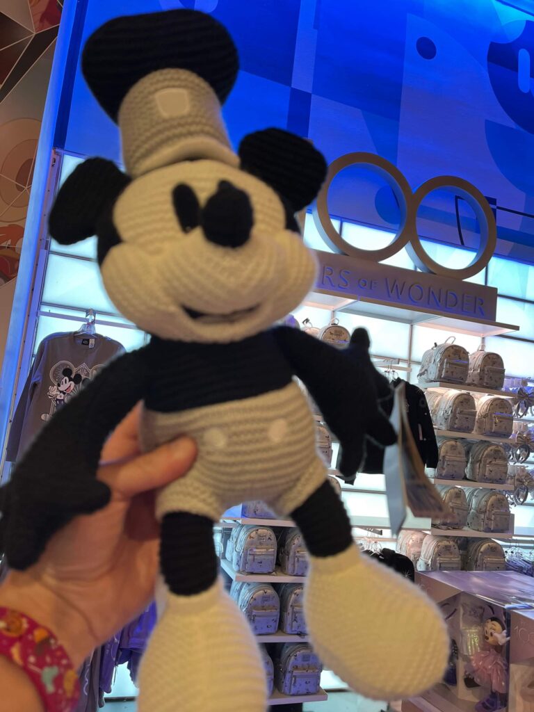 Steamboat Willie Mickey Mouse Knit Plush