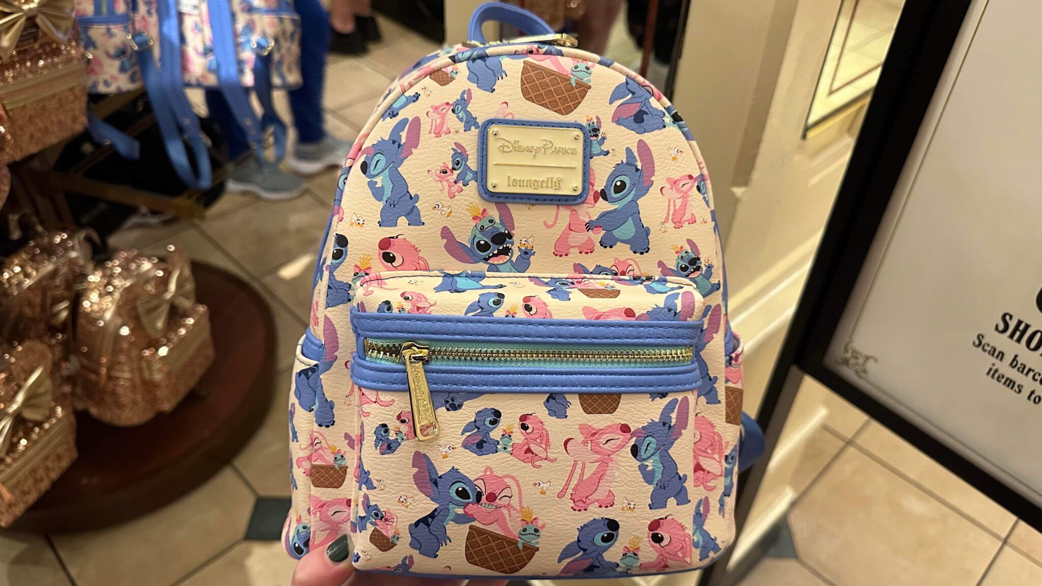 Stitch And Angel Loungefly Backpack Spotted At Walt Disney World! Chip and Company