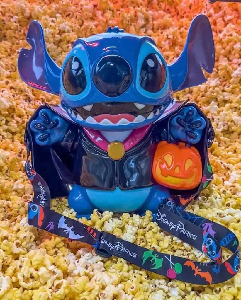 Stitch Vampire Popcorn Bucket Now Available During Daytime Hours at
