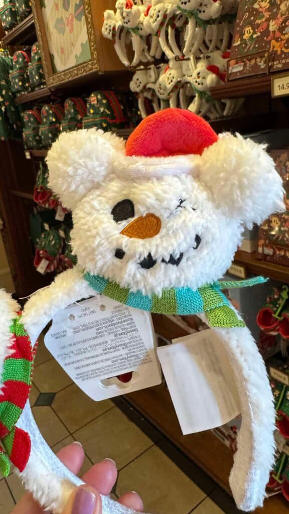 New Mickey Mouse Snowman Holiday Ear Headband To Spread Some Holiday Cheer To Your Style! Mickey Mouse Snowman Holiday Ear Headband