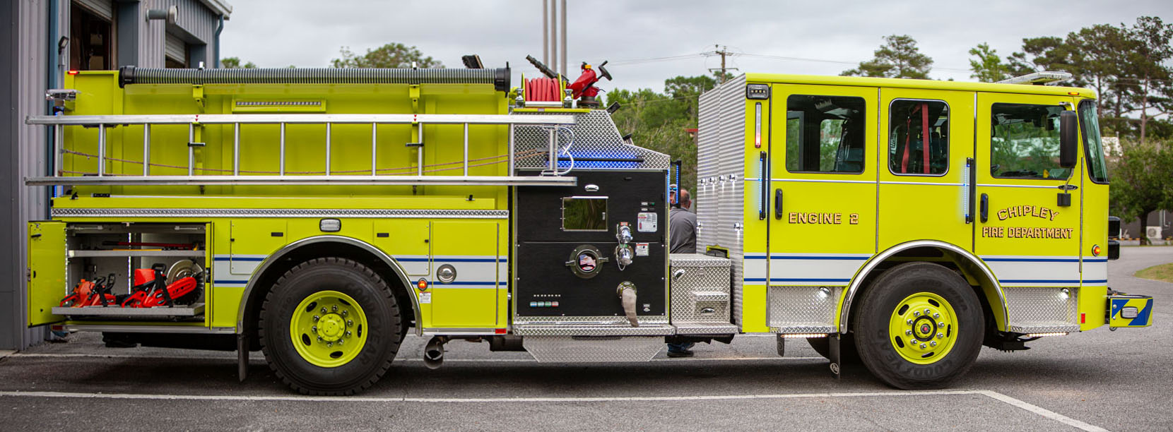 Fire Department Engine PushIn Chipley Bugle