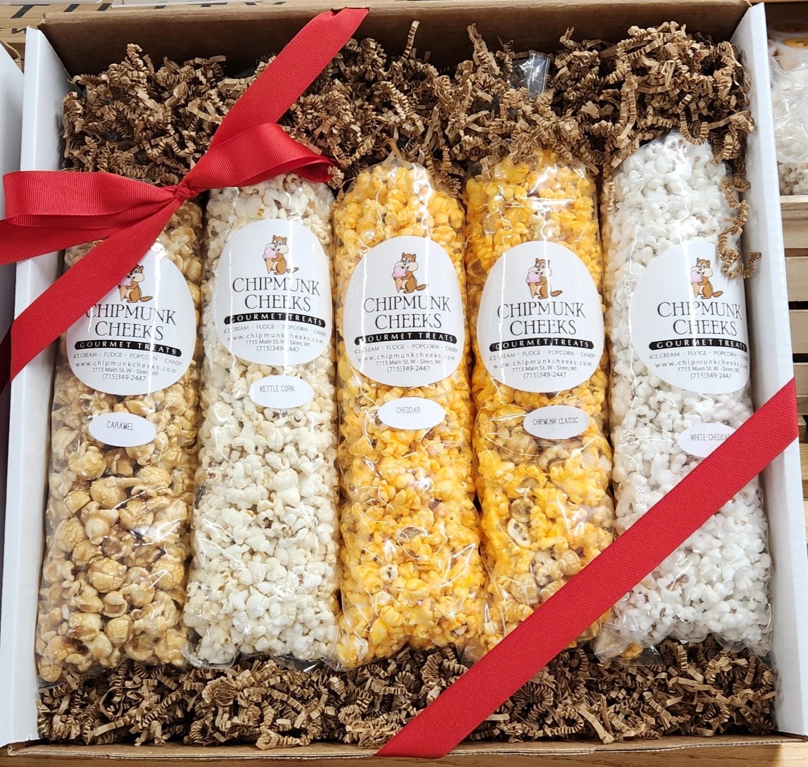 Gourmet Popcorn Gift Box Chipmunk Cheeks Gourmet Treats