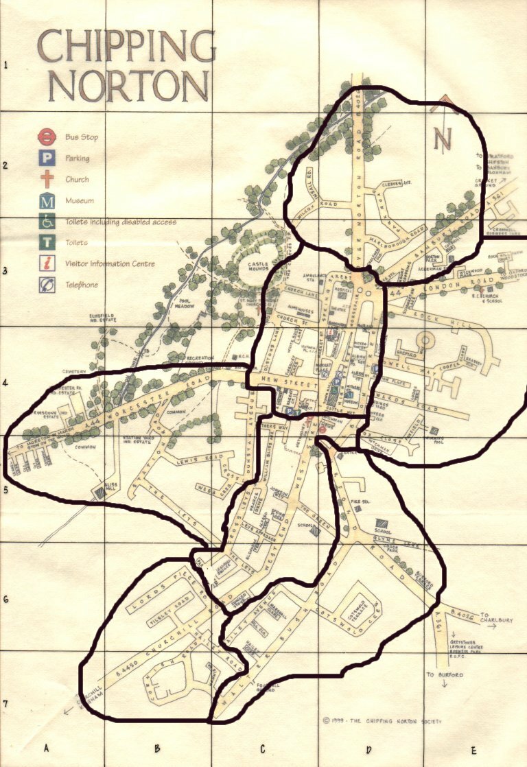 MAP OF CHIPPING NORTON