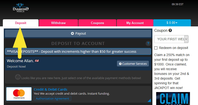 Best Diamond Reels Casino Bonus Codes & Promotions 2021 Updated!