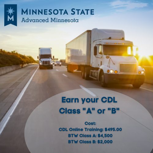 Get Your Commercial Driver's License (CDL) Class "A" or "B" Chisholm