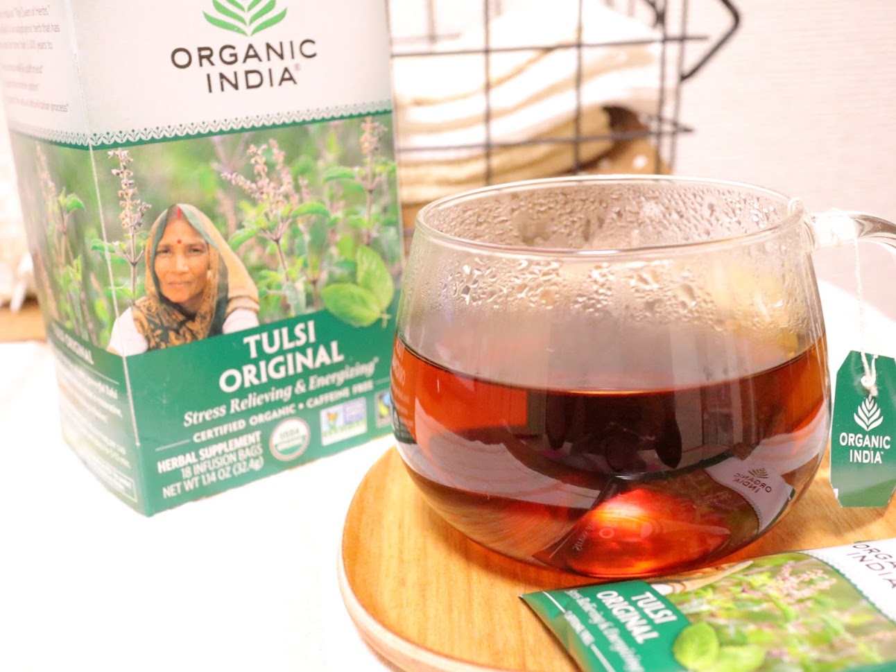 Organic Indiaのトゥルシーティー オリジナル 大人気オーガニックインディアのトゥルシーだけが入ったハーブティー♡ chitolog