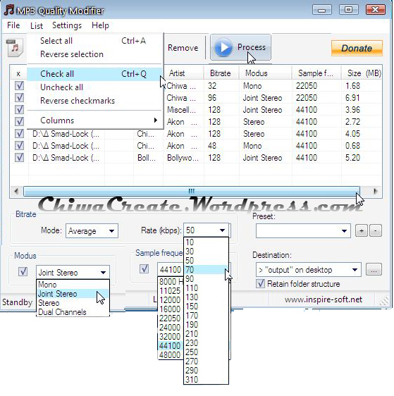 Software Compress Mp3 (Memperkecil Bitrate Mp3) Chiwa Create