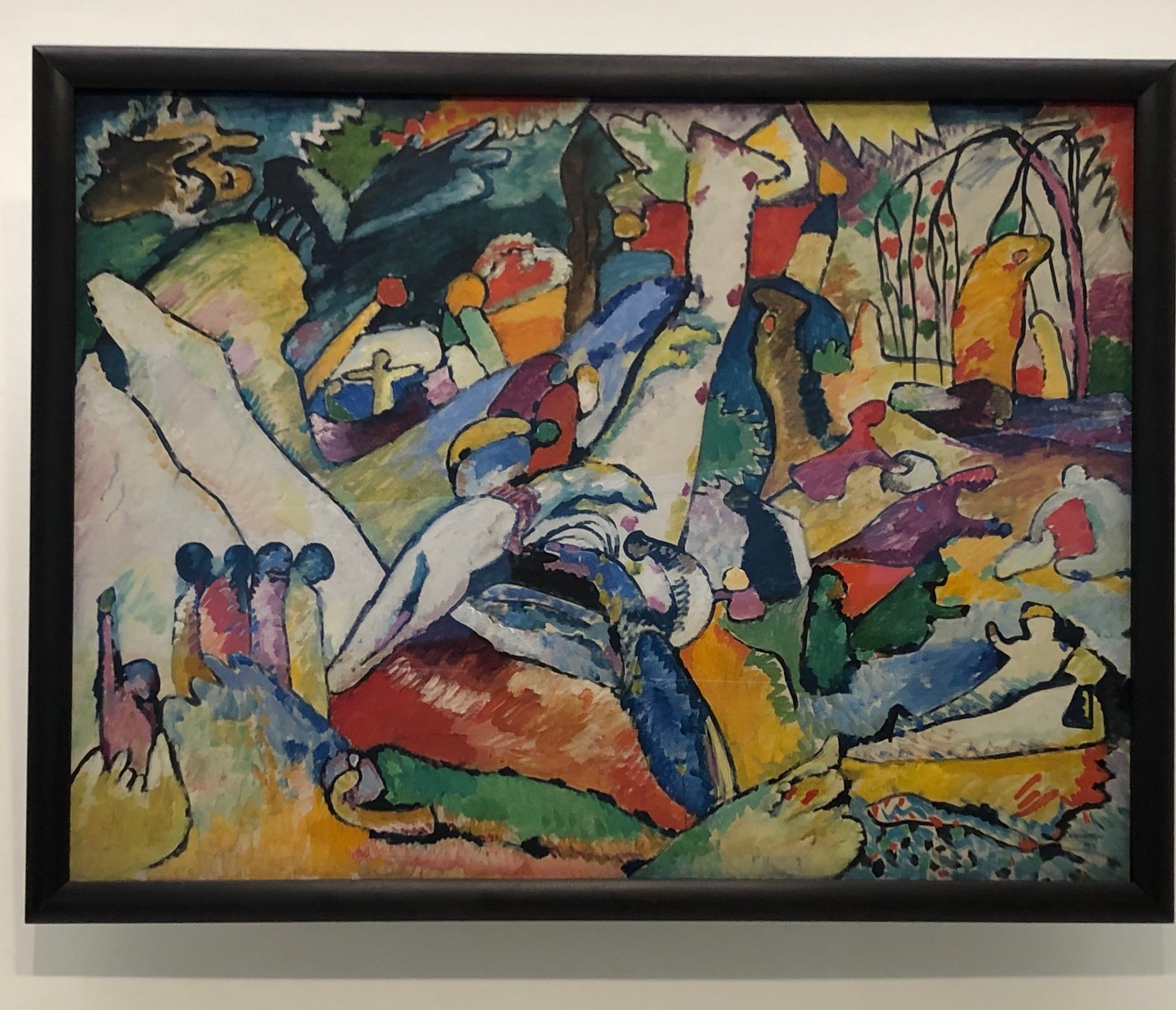 visit to a museum paintings by Wassily Kandinsky (russian abstract painter 18661944) Chixpix