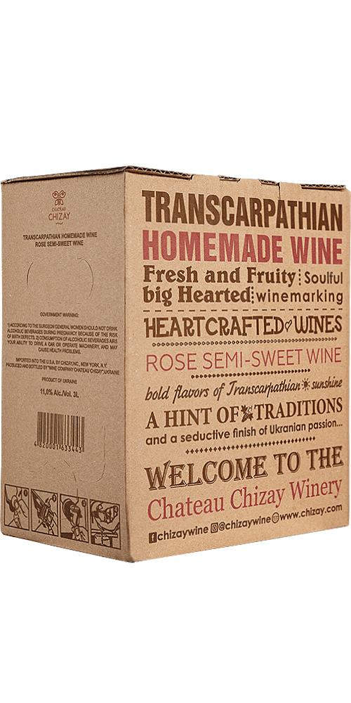 Farmer's Rose wine 3l Chateau Chizay